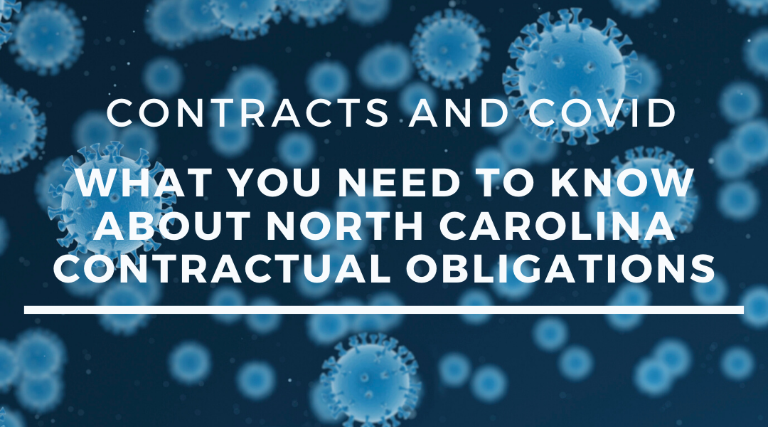 Contracts and COVID-19 in North Carolina
